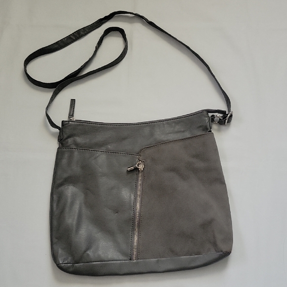 Marc Fisher Two-Tone Gray Crossbody Bag - Picture 1 of 12